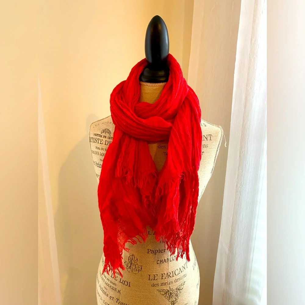 Cotton On red scarf
